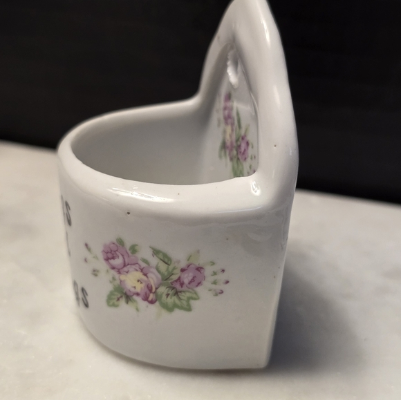 Floral Ceramic Ring Holder - Picture 4 of 6